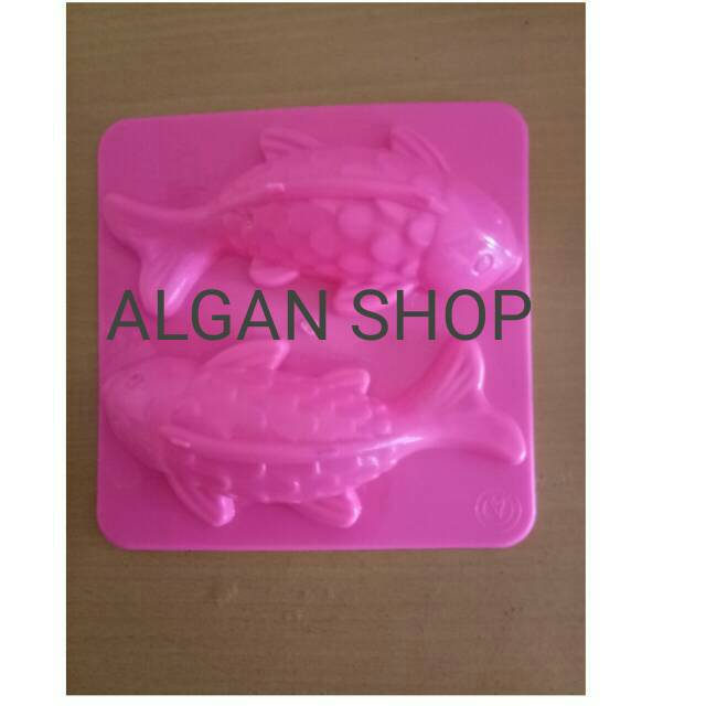 Cetakan Puding Plastik Ikan Koi 2 BL Besar Jumbo Agar Jelly Coklat Es Batu Kue Cake Bolu Bento Karak