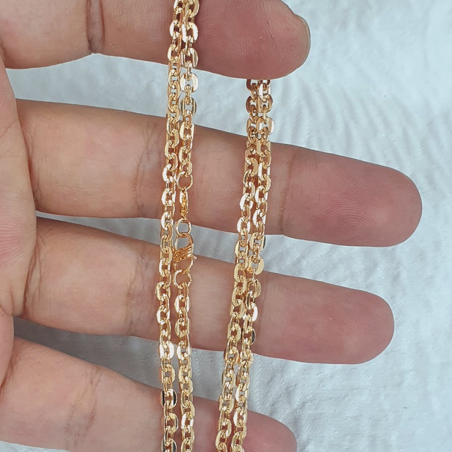 kalung tiffany linea polos emas 70% 700 70 % 16 k 5 gr an