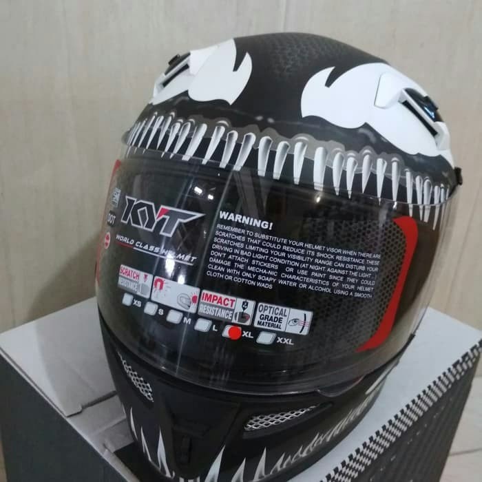 HELM FULL FACE KYT K2 RIDER VENOM GRAPHITE MATT