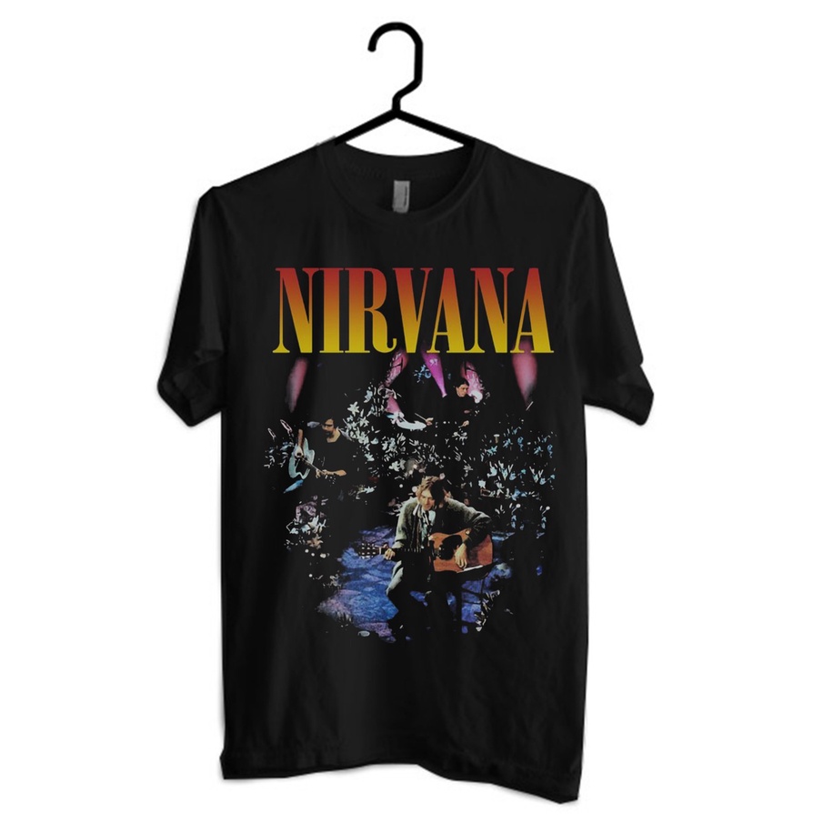 Kaos Band Nirvana (Nirvana Unplugged T-Shirt Casual)
