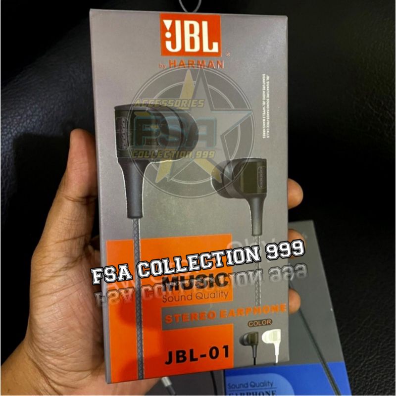 Headset JBL Earbuds Premium Quality Bass Stereo Earphone JBL Super Mega Bass By Harman 01 jbl