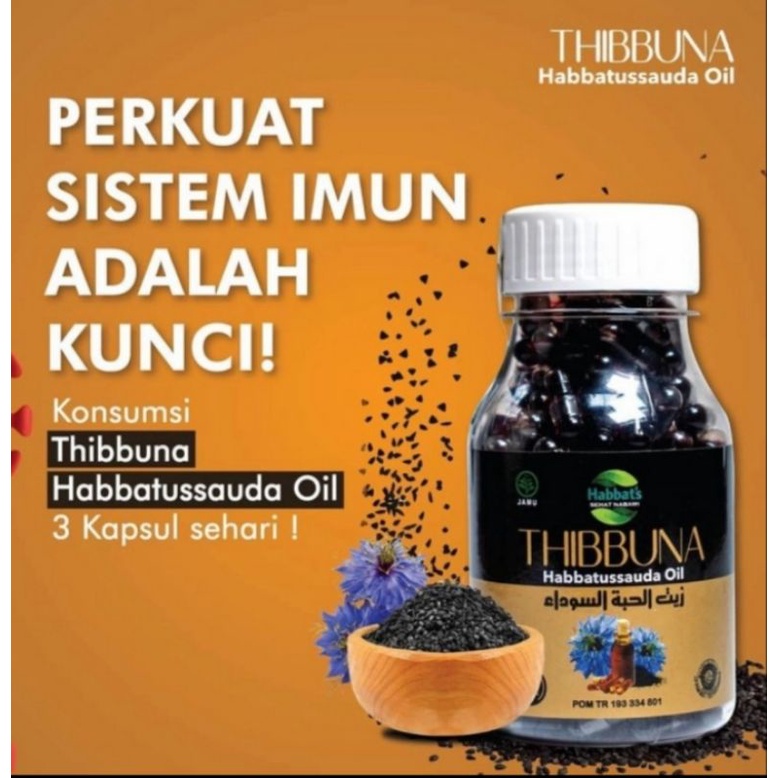 Thibbuna Habbatussauda oil isi 210 kapsul
