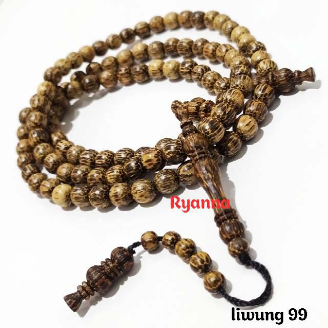tasbih 99 asli kayu Liwung  gunung lawu