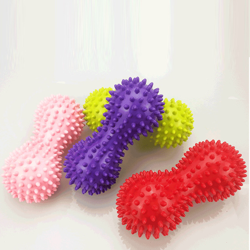 Pvc Peanut Fascia Massage Ball/Training Grip Bola Relaksasi Otot/Sakit Kaki Stress Massager Sensory Ball/Alat Perawatan Kesehatan Diri/Yoga Fitness Mini Bola Landak