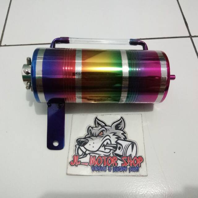 Tabung Air Radiator - Botol Oli Samping / Air Radiator Ninja R RR Satria F1 Zr Rx king Dll Pelangi