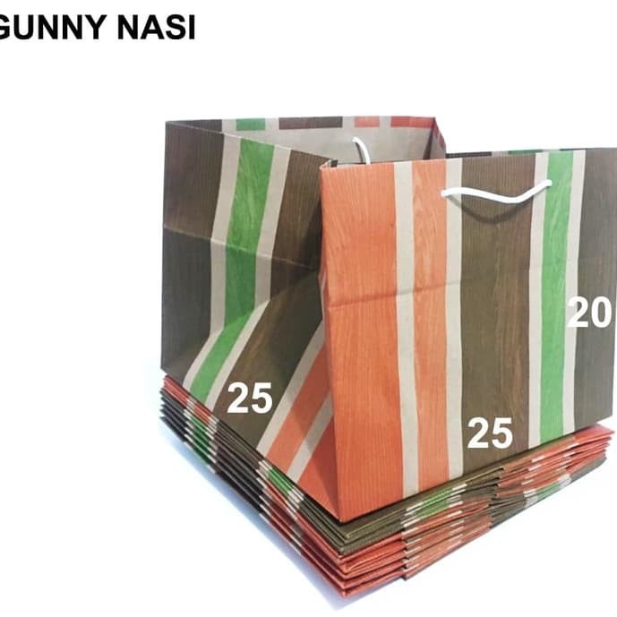 

✨ BISA COD ✨ PAPER BAG GUNNY BOX NASI (25 X 25 X 20)