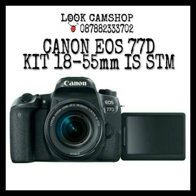 KAMERA DSLR CANON EOS 77D EOS 77 D KIT 18-55mm IS STM