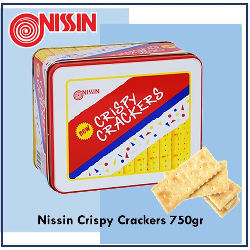 

Nissin Crispy Crackers Biskuit kaleng 750g 750 gram