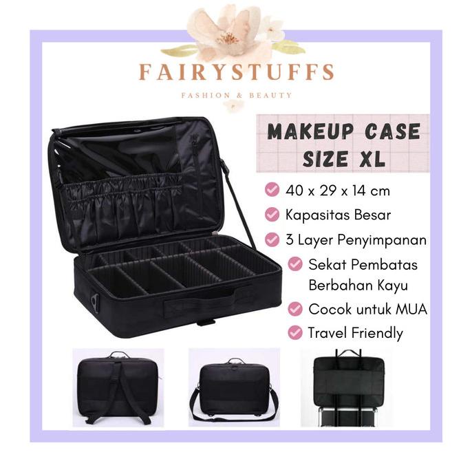 Koper Makeup MUA Makeup Case Beauty Case Organizer Tas Koper Kosmetik