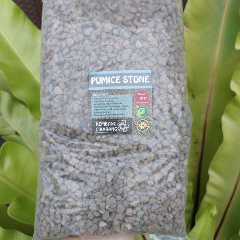 PUMICE STONE BATU APUNG pumis media tanam kaktus kemasan 1lt