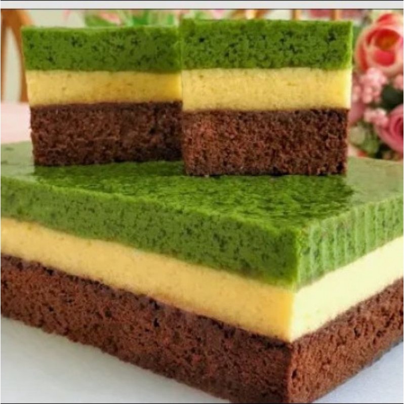PUDING LUMUT MARGARIN LAPIS CAKE COKLAT Size 20X20CM