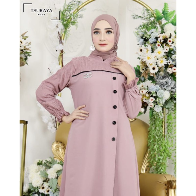Queen gamis Tsuroyya/dress/gamis/murah/anjanisabila/fizzi/katun/tsurayya