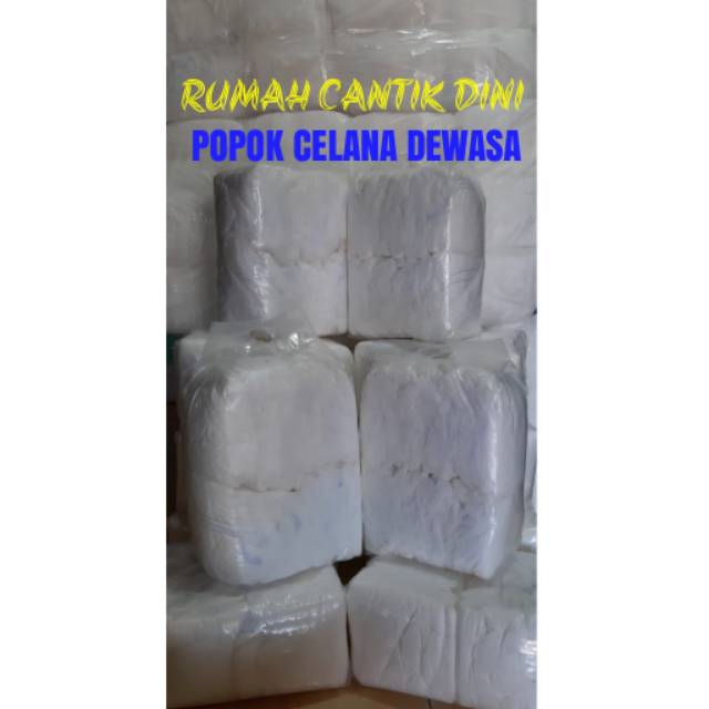 PAKET ISI 20 PCS POPOK CELANA DEWASA MURAH SIZE L-STANDAR &amp; L-EXTRA SERAP