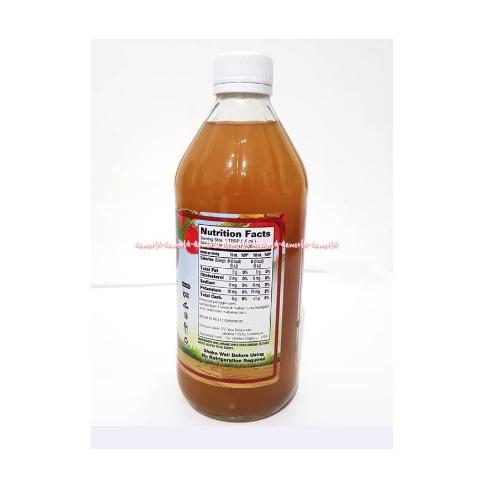 Dynamic Health Apple Cider Vinegar 473ml Organic Raw Dinamic Apel