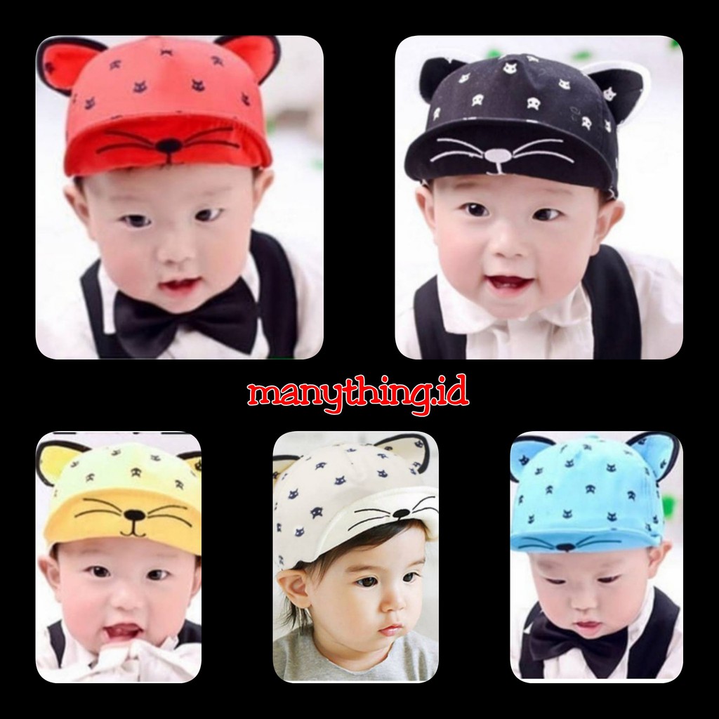 Best Seller Import Topi KUMIS Baseball Anak Lucu Termurah / topi Baseball Anak Kumis Import