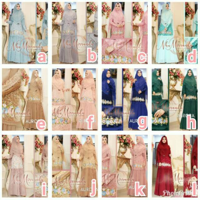 Gamis Pesta brokat Best Seller AURORA ori by Nha Mirranda