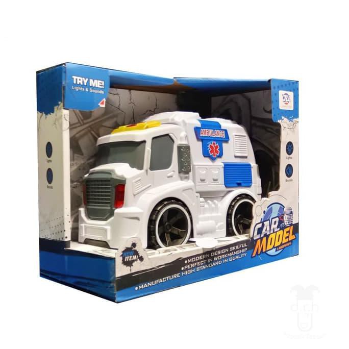 Premium Car Model Ambulance Truck Miniatur  Truk  Ambulans 