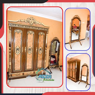 furniture kamar set lemari  pakaian dan cermin rias  mebel 