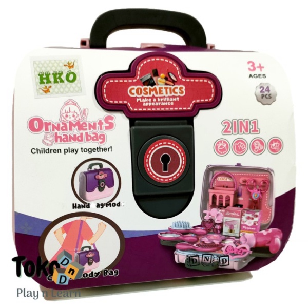 

Mainan Edukasi Anak Ornaments Hand Bag 2 in 1 Beauty Dresser Play Set Murah