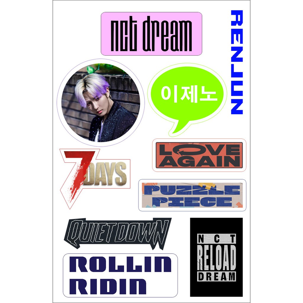 sticker hp vynil nct dream