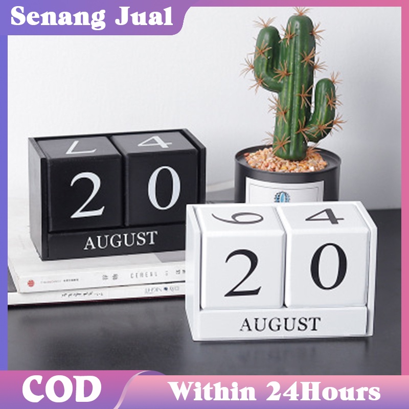 

Kalender Abadi / Kayu Meja Custom Kalender Aesthetic Kreatif Desk Decoration