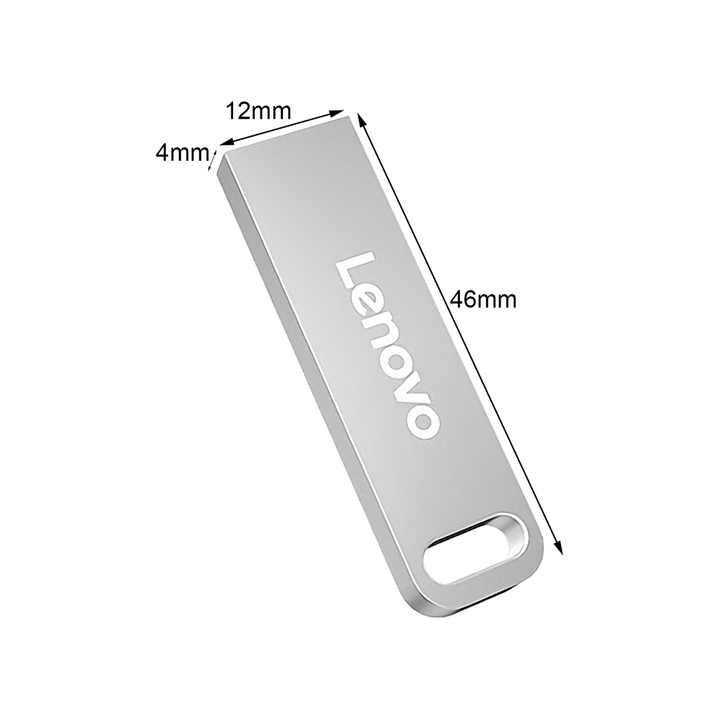 LENOVO Flashdisk USB 3.0 4GB / 8GB / 16GB / 32GB / 64GB / 128GB Kecepatan Tinggi Bahan Metal Untuk Laptop