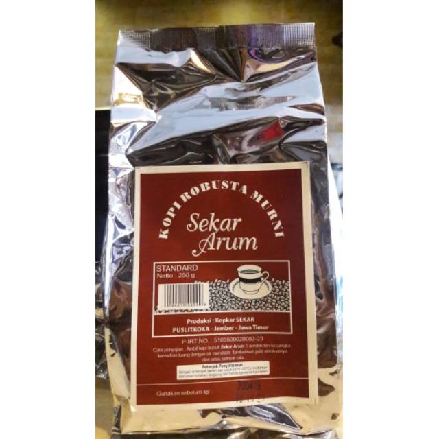 

Kopi Robusta Murni Sekar Arum (Standard)