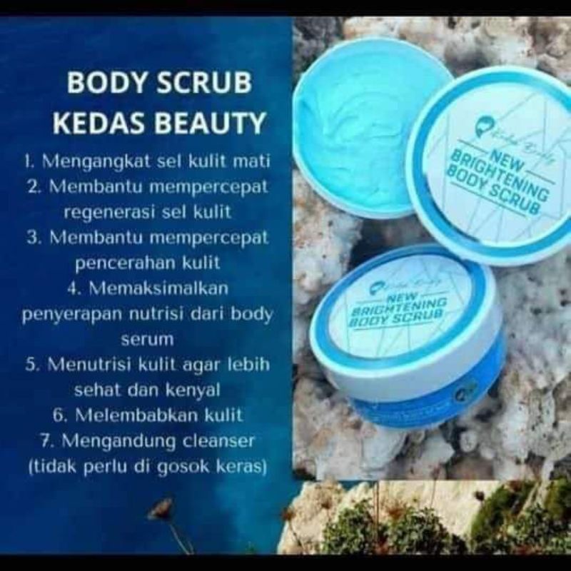 Kedas Beauty Body Scrub BPOM Original (COD+Gift Cantik)-1