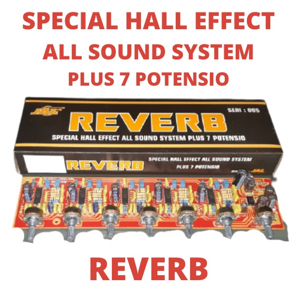 KIT REVERB 7 POTENSIO ECHO ECKO EKO EKHO REFEB REVEB EFEK SUARA VOKAL