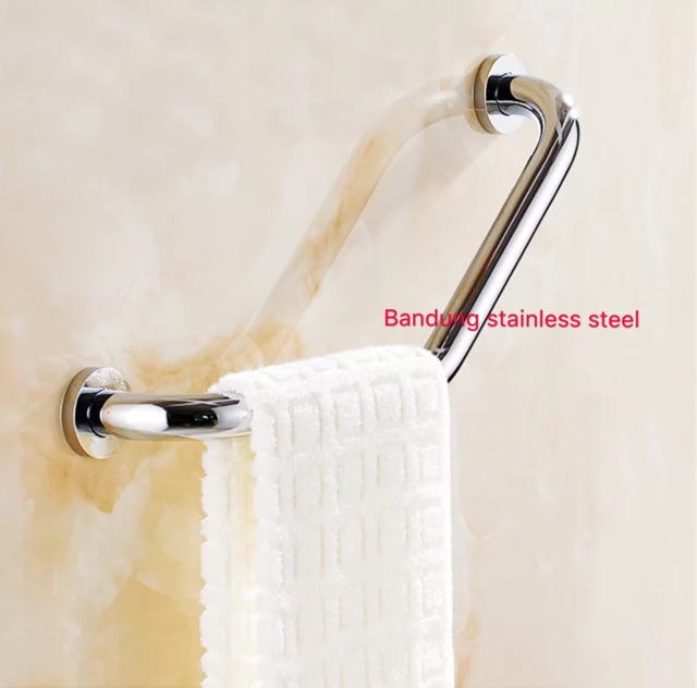 3.2 Sus 304 grip bar Pegangan kamar mandi 40cm bathub toilet stainless