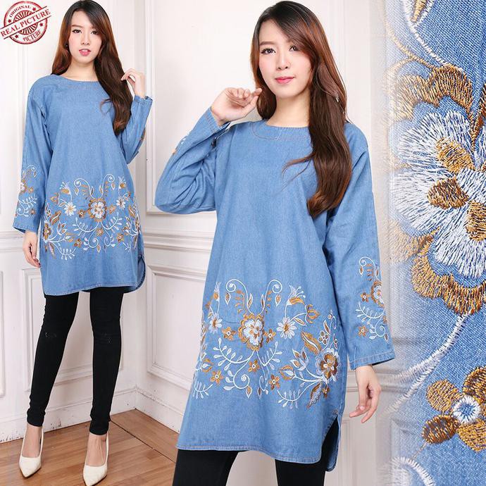 Promo Atasan Tunik Jumbo Meralda, Tannisa Collection Tunik Korea