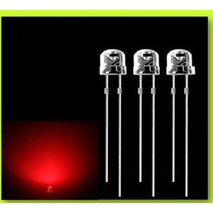 LED strawhat 5 mm  - Merah