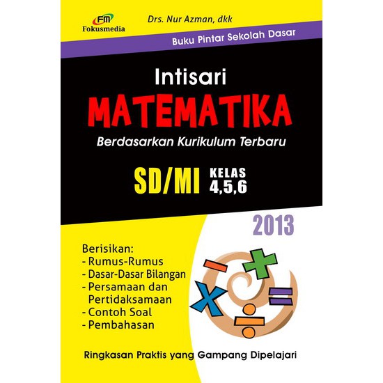 TERMURAH  BUKU MATEMATIKA - INTISARI MATEMATIKA (KELAS 4.5.6 SD/MI)