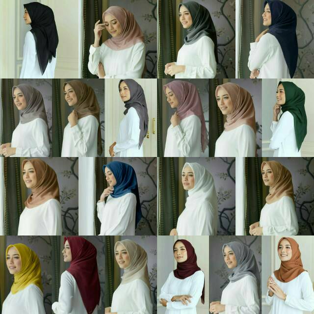 Voal Plain Ultrafine Voal by Heaven Lights Kerudung Jilbab Hijab Segiempat Square Segi Empat Polos