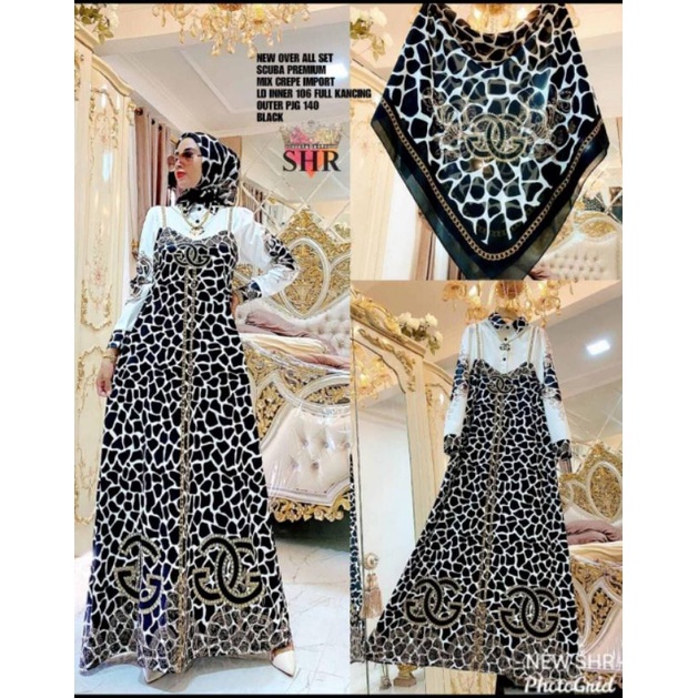 New ORI SHR overall set motif batu scuba premium