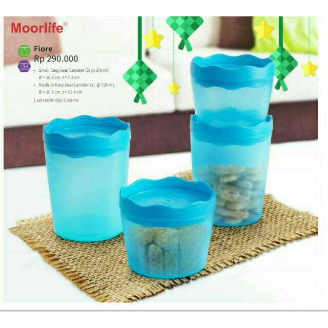 Promo Toples Moorlife Fiore set isi 4pcs (Toples set/topleskue/toples kue/toples kedap udara)