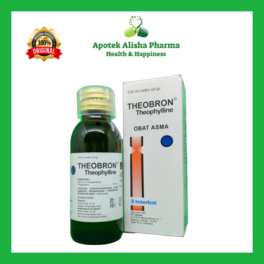 THEOBRON SYRUP 100ml-Theobron Sirup Obat Asma Sesak Nafas Teobron Sirup