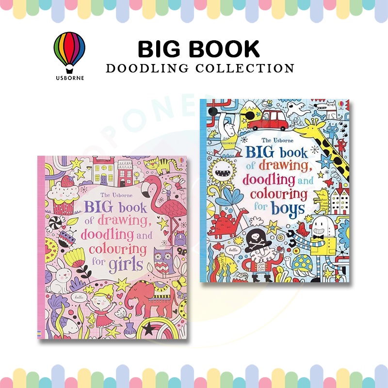 Jual JKT Usborne Big Book of Drawing, Doodling & Colouring for Girls