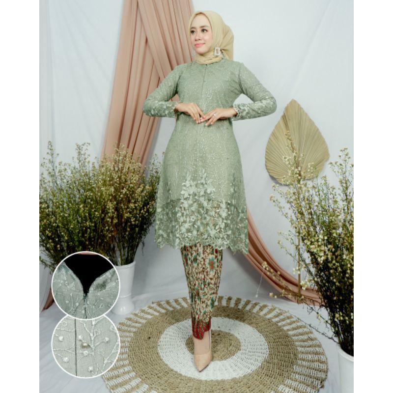 SETELAN KEBAYA TUNIK KURUNG BUSUI / KEBAYA TUNIK DIAJENG / KEBAYA PESTA