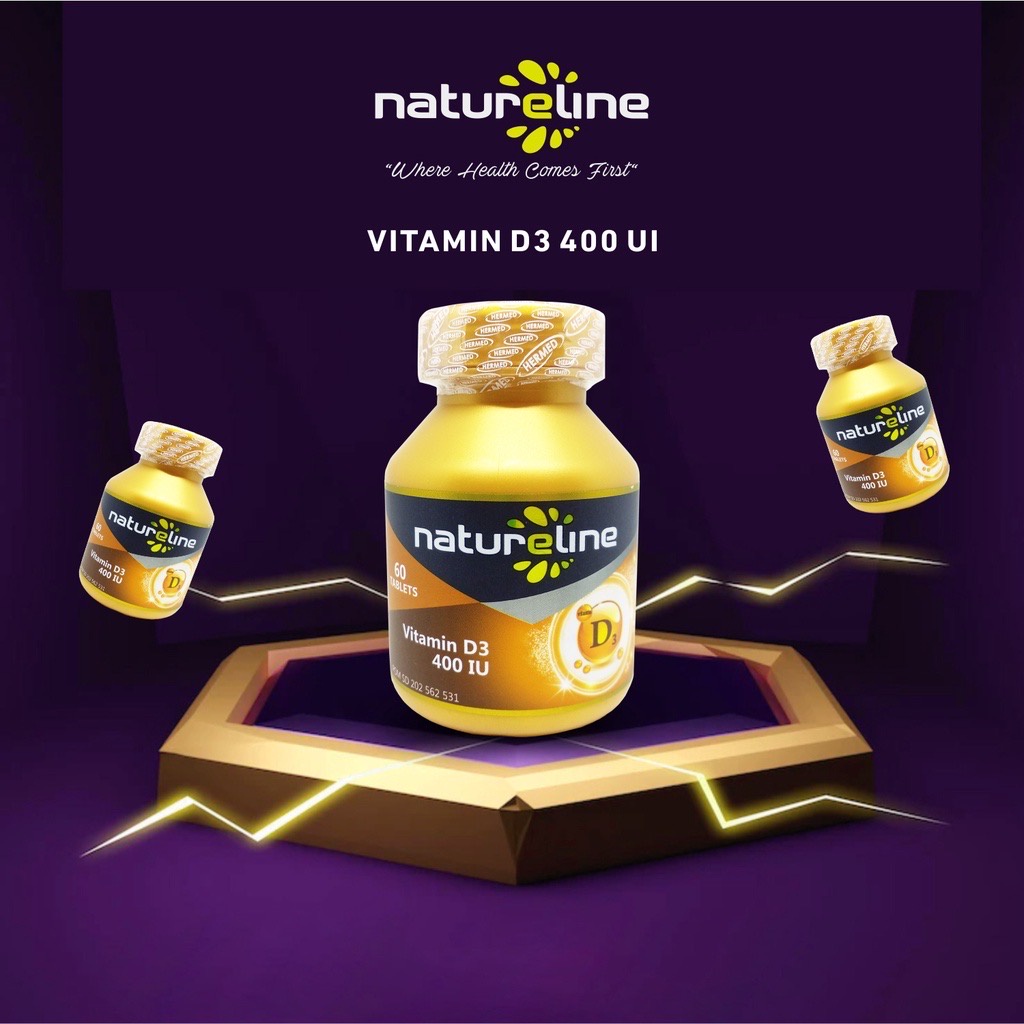 Natureline Vitamin D3 400IU Tab@30