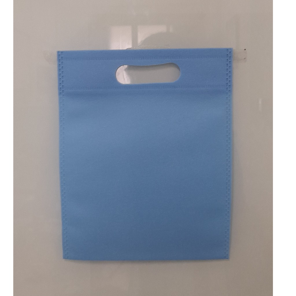 

(Kodi) Tas Press Spunbound Oval Goodie Bag Tas Belanja Warna Baby Blue 20 cm x 25 cm