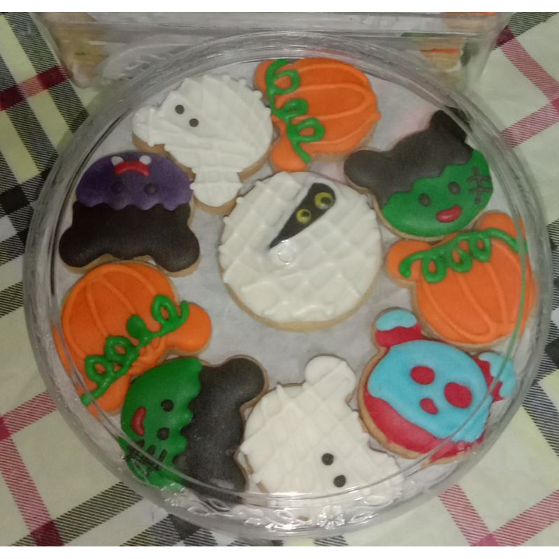 

Cookies Halloween Toples Bulat. bentuk Mickey Mouse