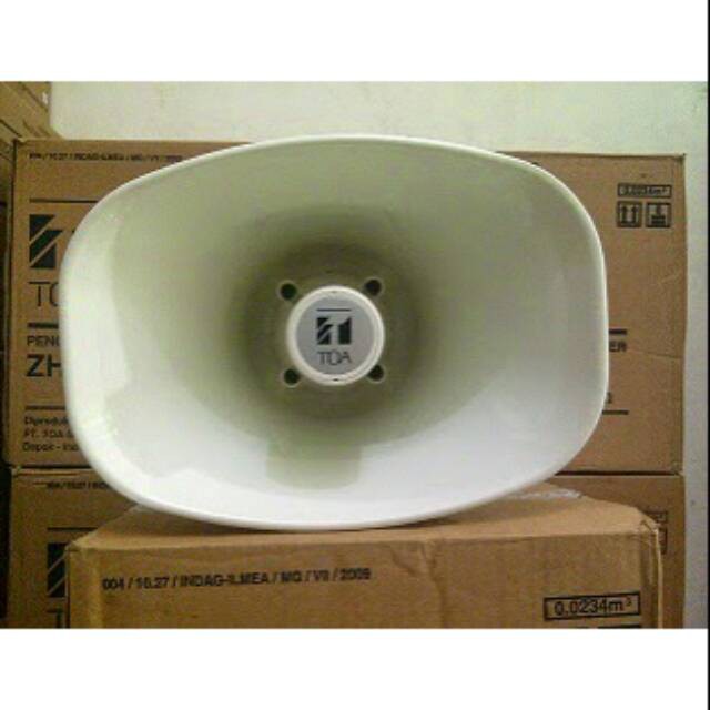 Speaker Horn TOA ZH 625 S Original  25 Watt W  ZH-625S ZH 625 Kotak Oval Putih Corong Siren Sirine