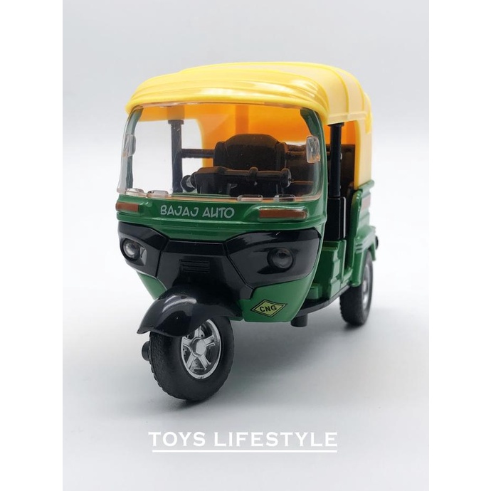 Tricycle Diecast - Bajaj Skala 1:14 (Hijau) By Eastern