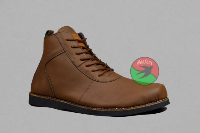 Sepatu Moofeat Semi Boot, Sepatu Pria murah Semi Kulit, sepatu boot, Sepatu kulit pria murah