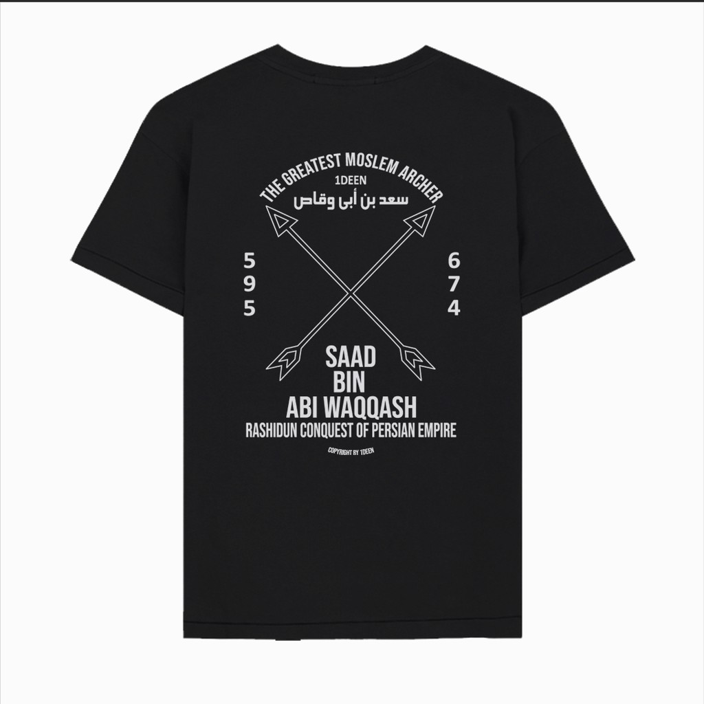 Kaos Dakwah | SAAD BIN ABI WAQQASH - 1Deen Moslem Wear
