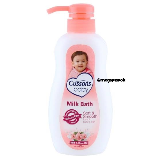 Cussons Baby Milk Bath Soft Smooth Pump 400ml/megapopok