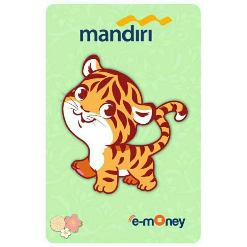 eMoney Mandiri Shio MACAN ( TIGER ) ORI /Like eTOLL Tapcash Flazz or Brizzi