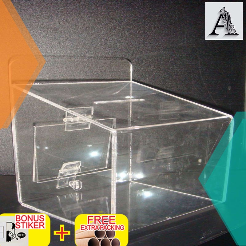 

Terlaris acrylic kotak saran.akrilik kotak amal