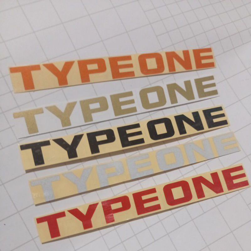 STICKER JDM TYPE ONE PANJANG CUTTING